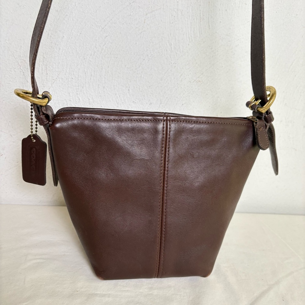 COACH 4130 Vintage 1995 McDougal Leather Bucket Bag Crossbody Purse USA - Picture 13 of 16